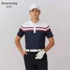Áo golf nam, áo polo nam Aruzeway golf vải lạnh cao cấp, co giãn thoáng mát, dễ phối đồ mặc đi làm, đi chơi - HC GOLF